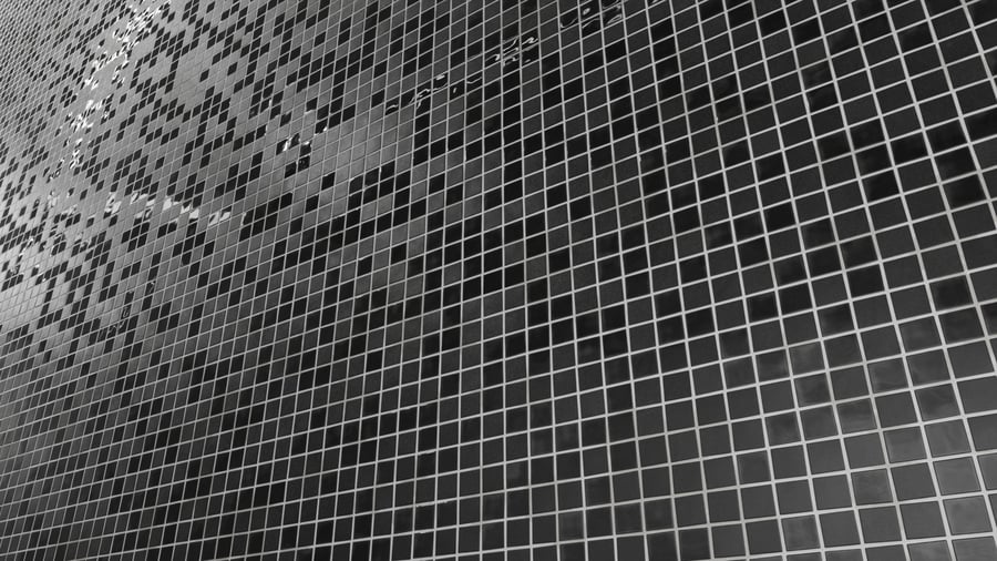 Textura de azulejo quadrado cerâmico brilhante, preto