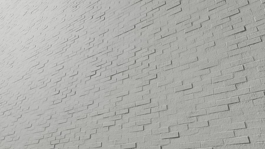 Painted Standard Bond Brick Texture, Grey