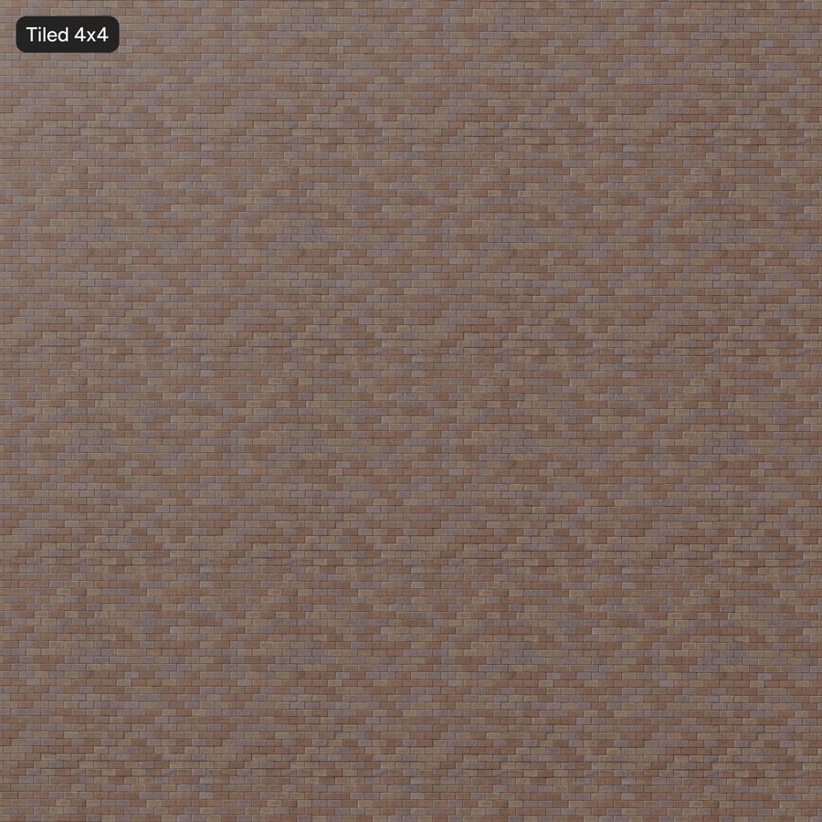 Textura de pavimento em tijolo com padrão em faixa, multicolorido