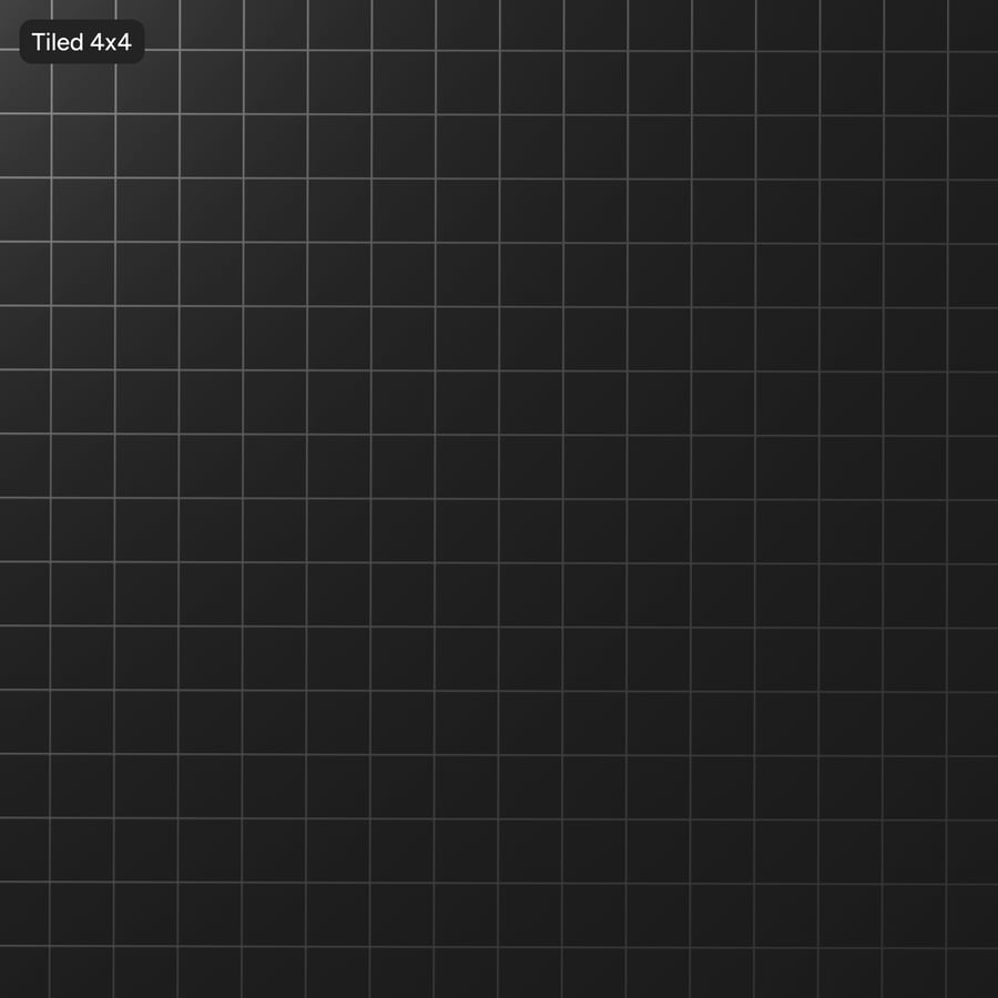 Piastrelle in vinile liscio con struttura del soffitto a griglia, grigio scuro