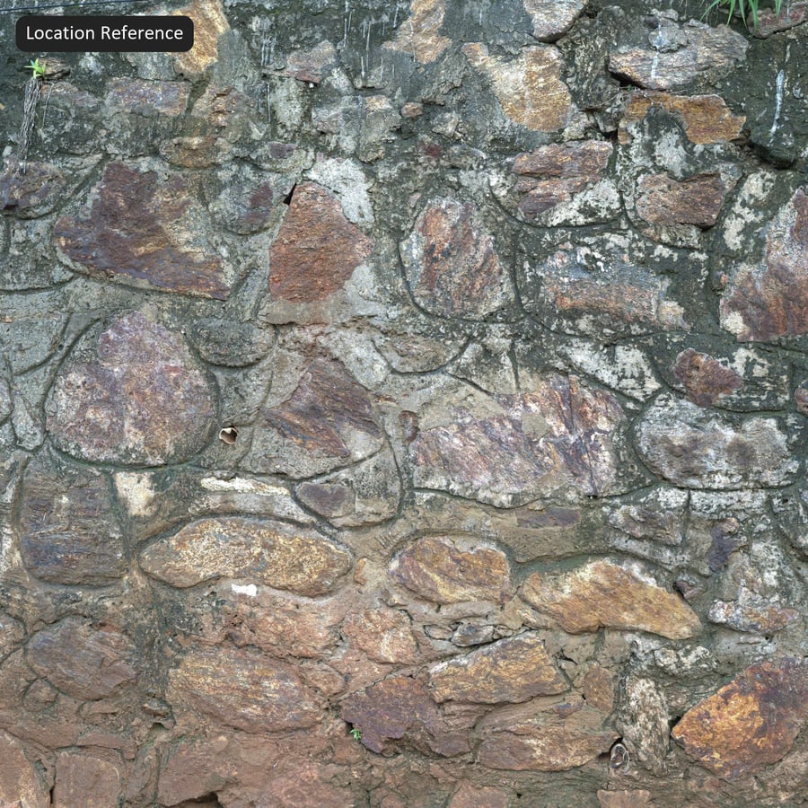 Mállott törmelékes kőfal textúra