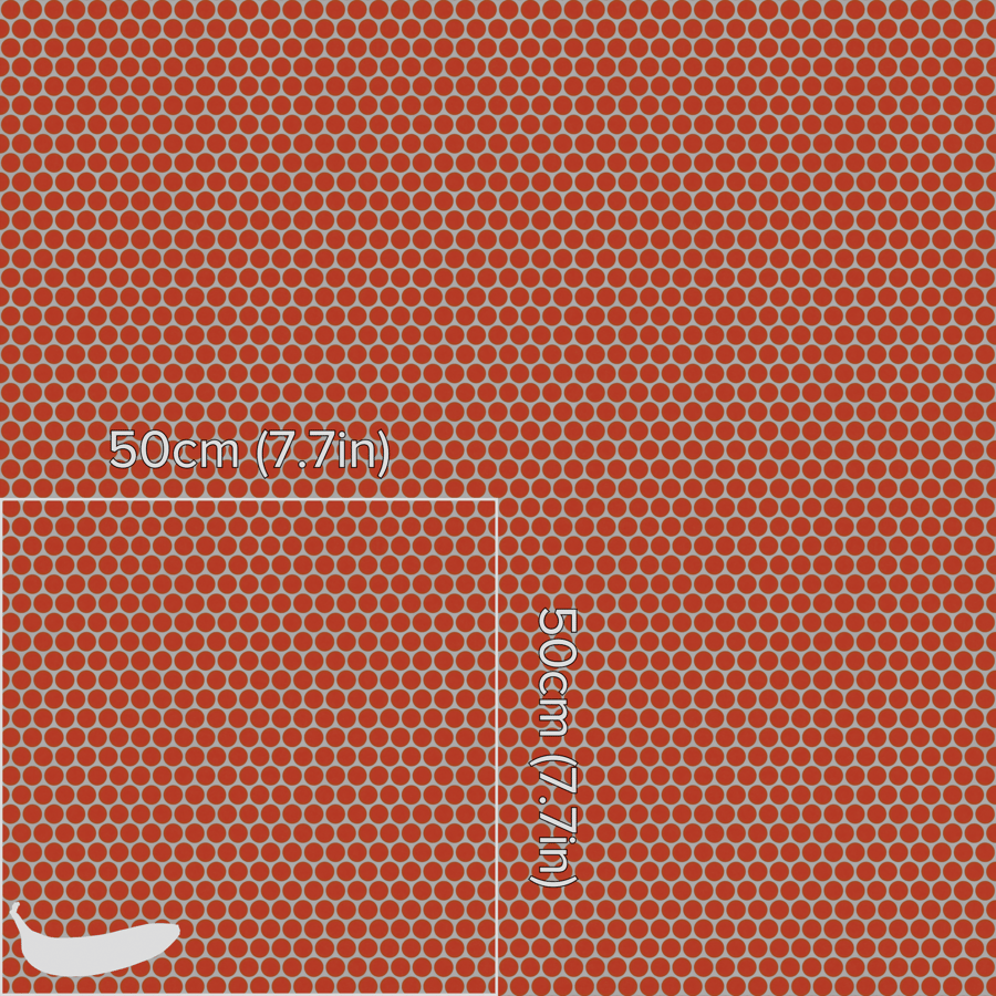 Textura de azulejo cerâmico brilhante redondo, laranja