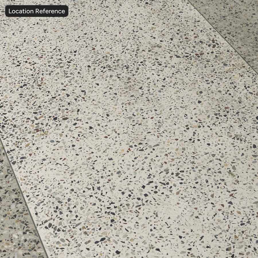 Textura Terrazzo Mate, Branco