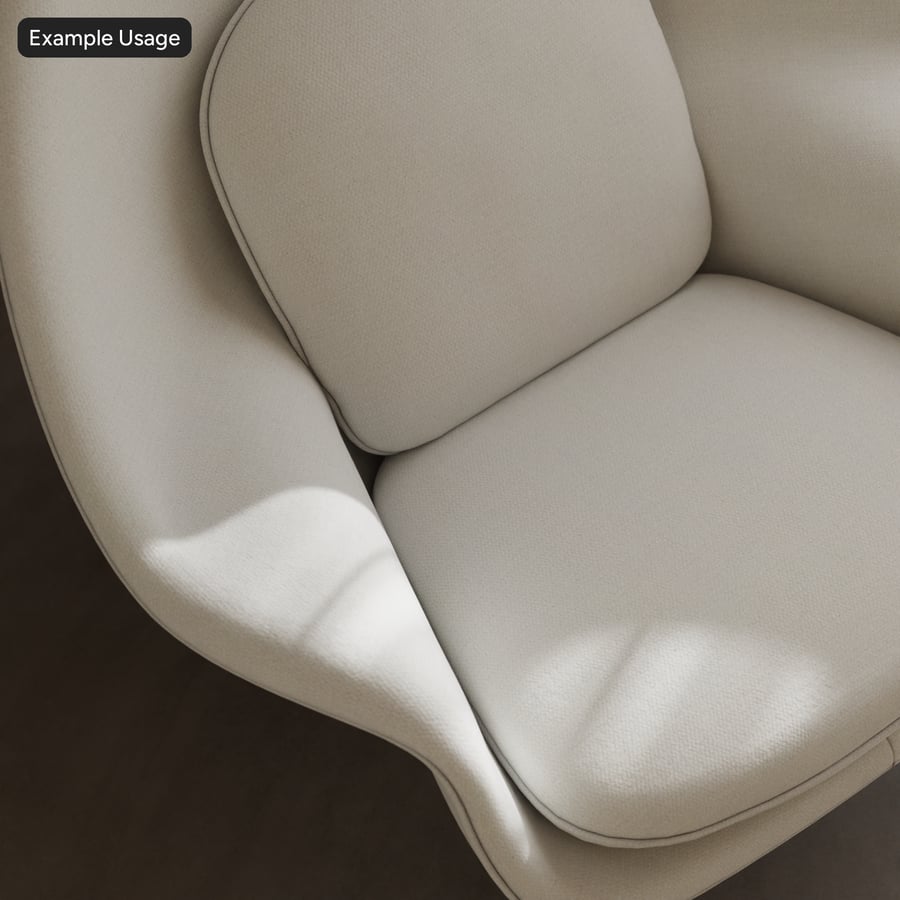 Twill Fabric Texture, White