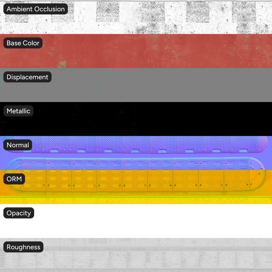 Road Markings Atlas, Multicolored