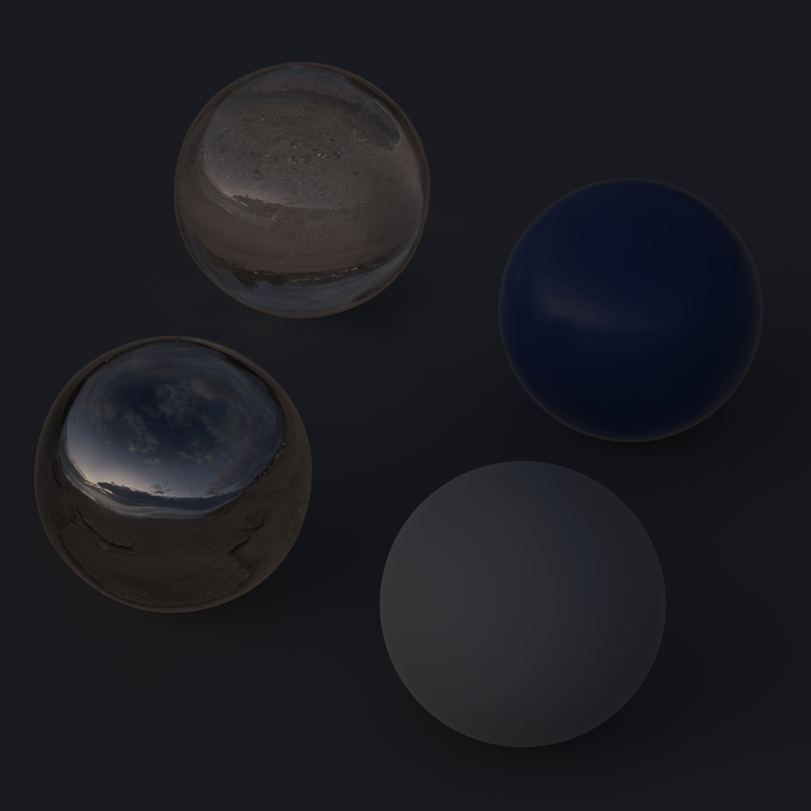 Hora azul na praia Céu nublado HDRI ao ar livre