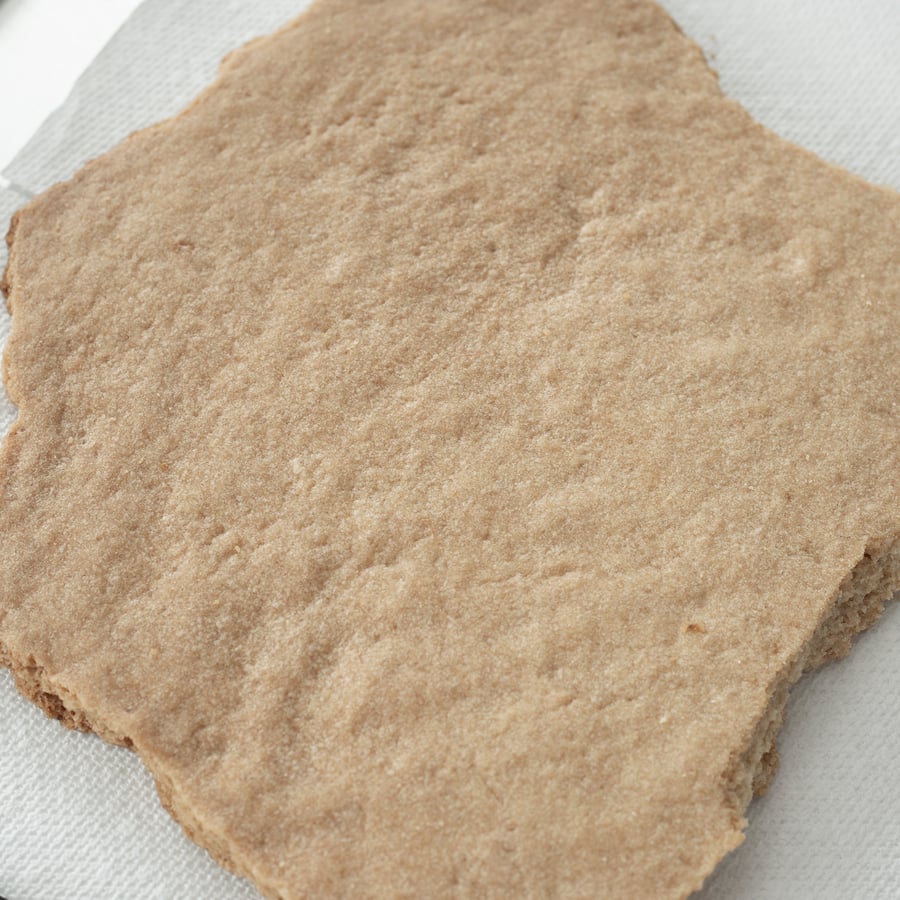 Textura frontal do biscoito de açúcar