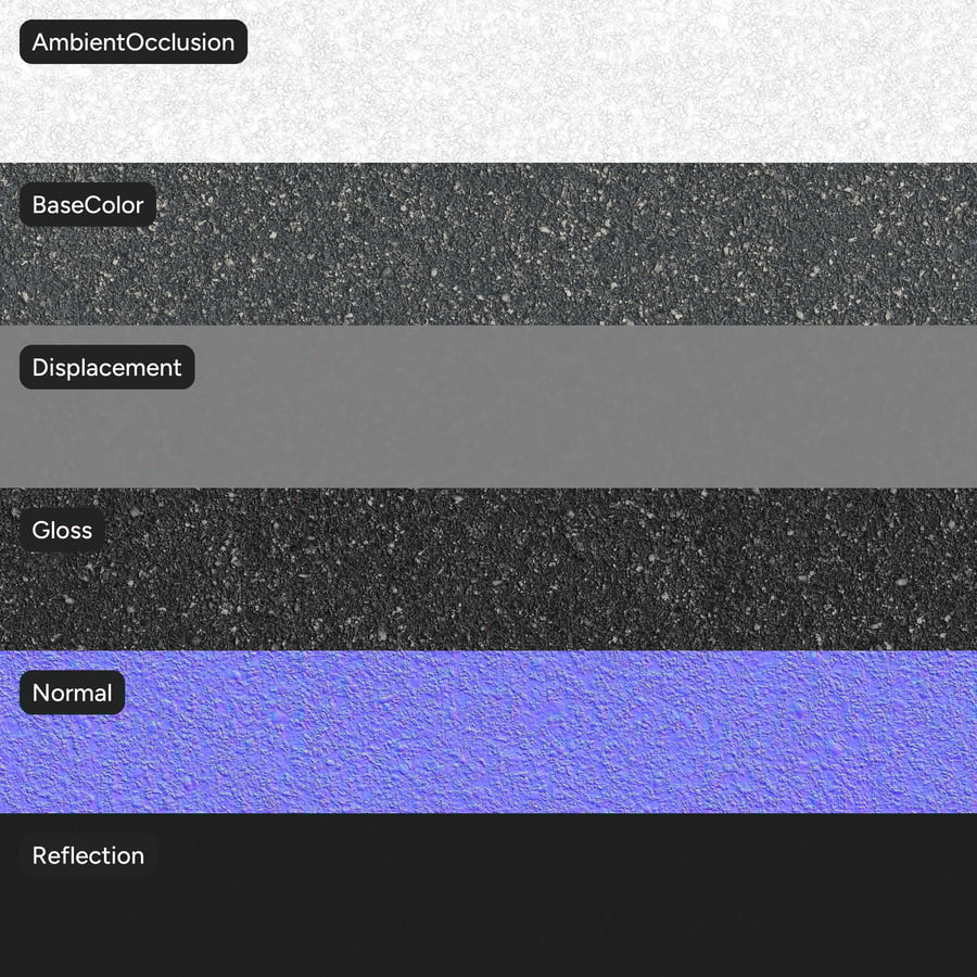 Textura de asfalto agregado limpo, cinza