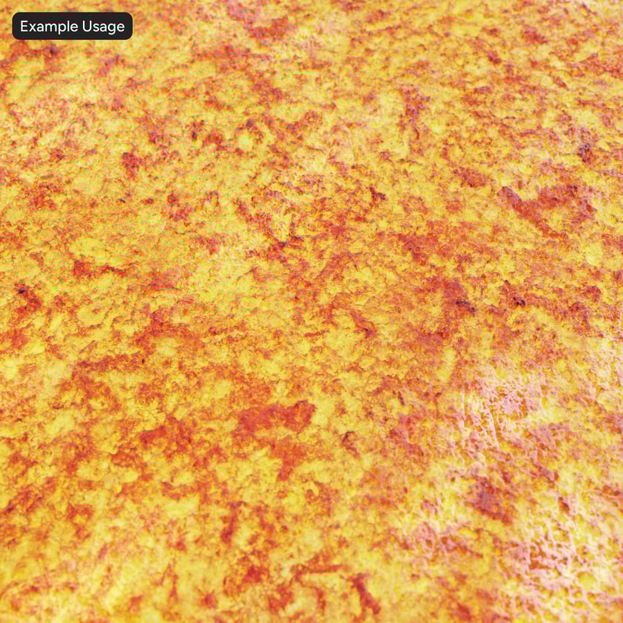 Textura de lava derretida