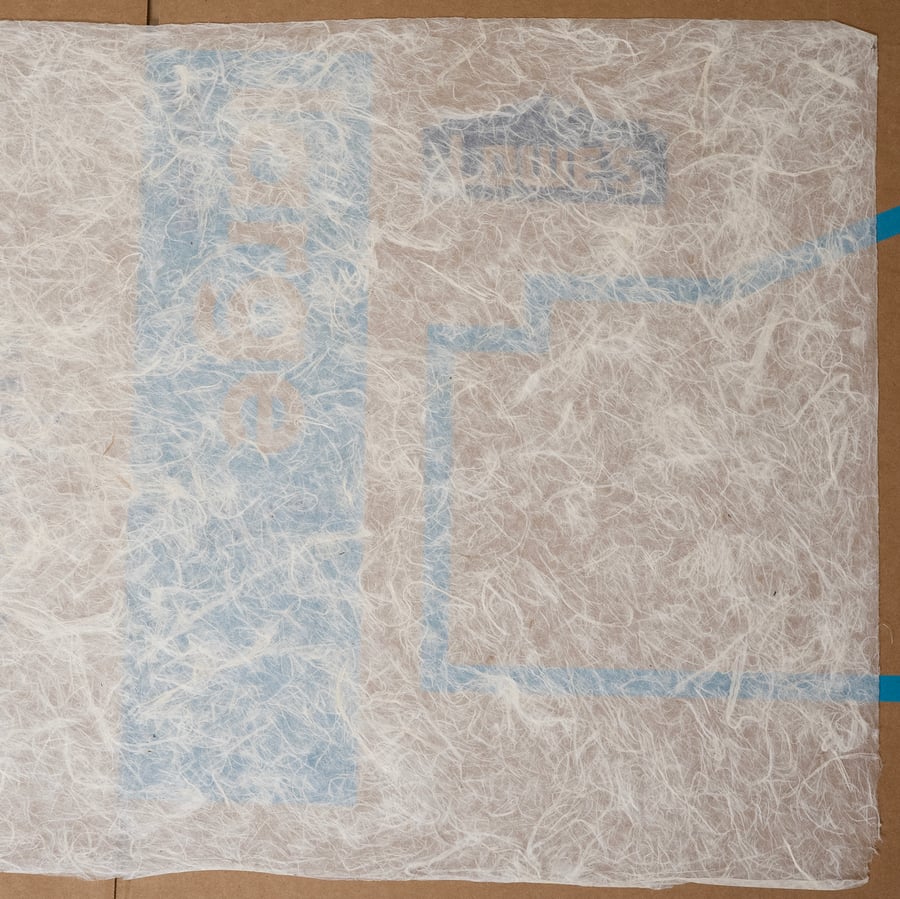 Textura leve de papel Lokta nepalês em bruto