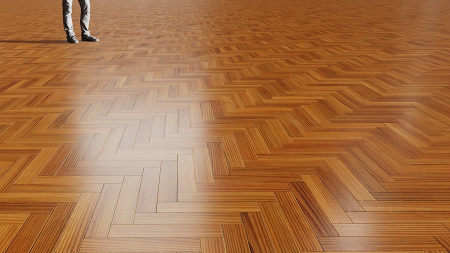 Textura de tábua de madeira de teca em espinha, castanho claro
