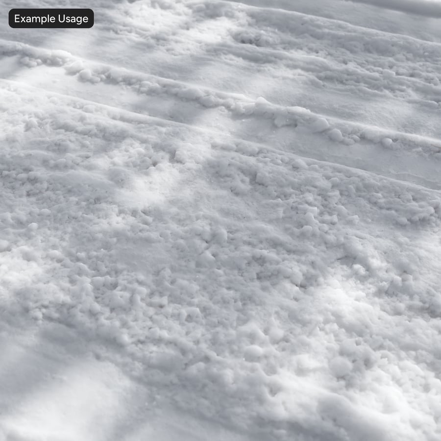 Tire Marks on Snow Texture