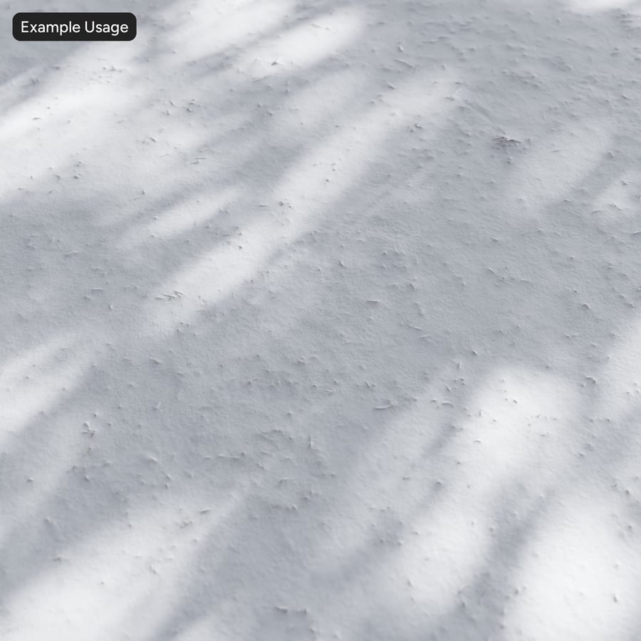 Snow Covered Patchy Grass Texture
