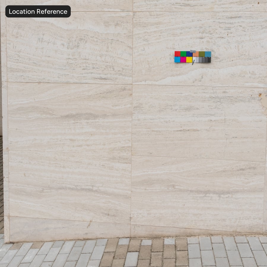 Travertine Polished Tile Wall Texture, White