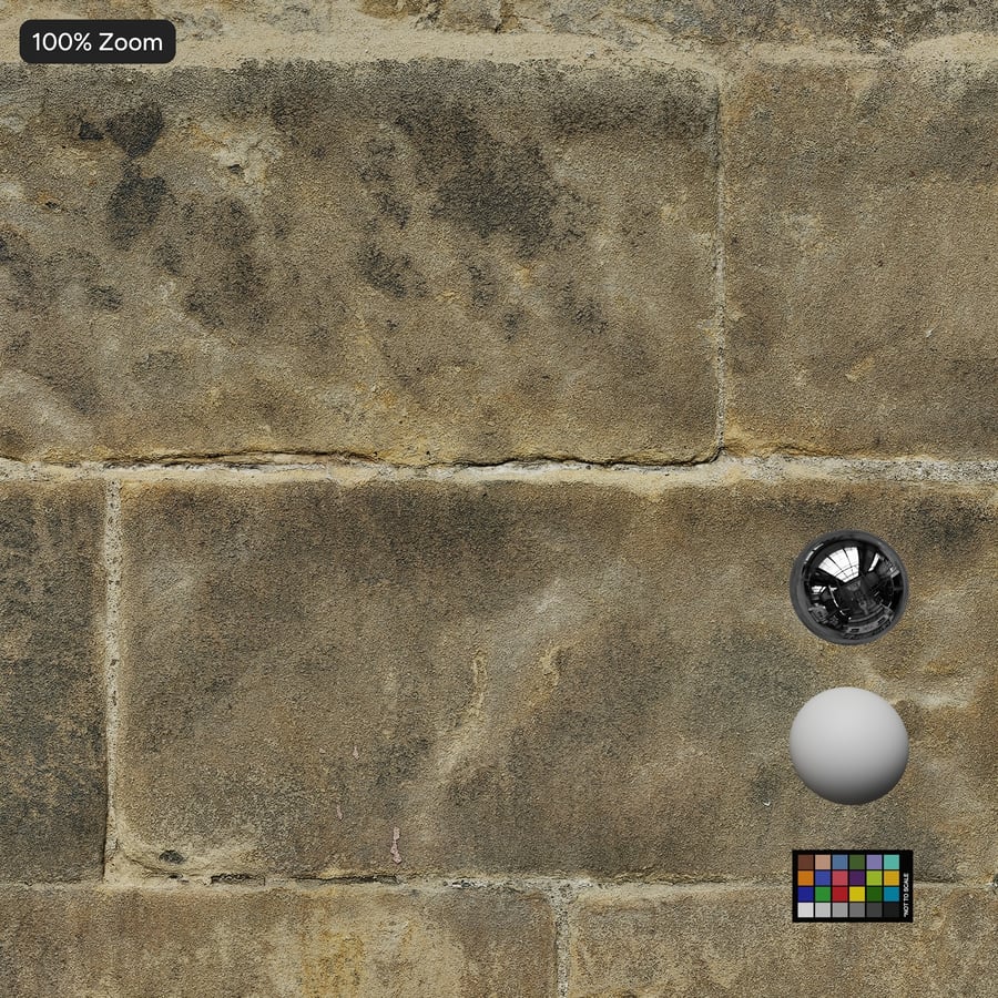 Textura de parede de bloco de pedra corrida danificada