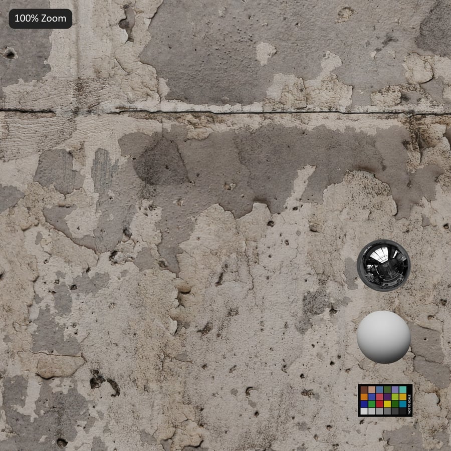 Spalled Concrete Wall Texture