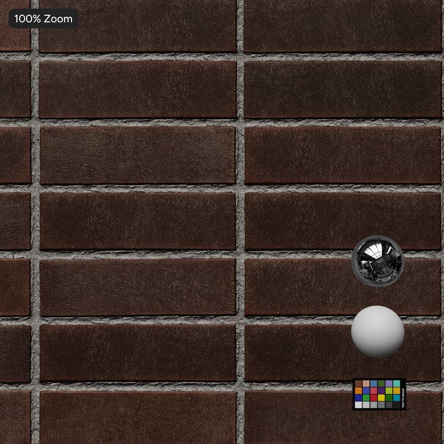 Texture murale en briques à liant lisse, marron