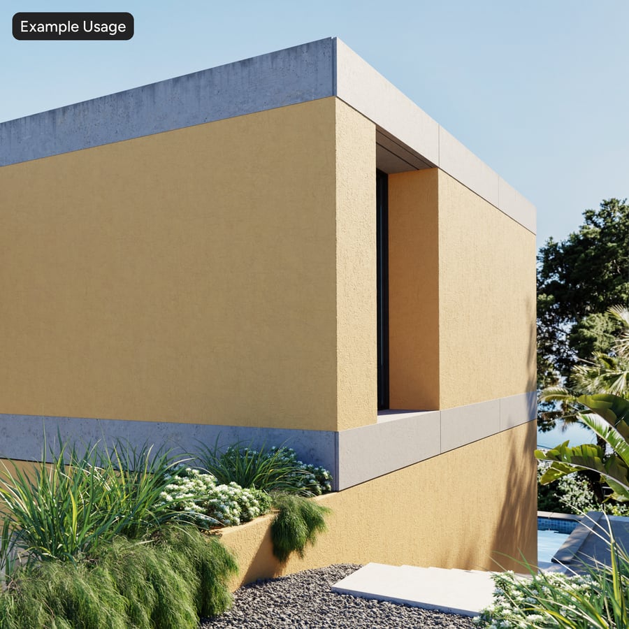 Stucco Gipsstructuur, Geel