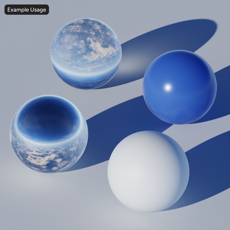 高空多云天空 HDRI
