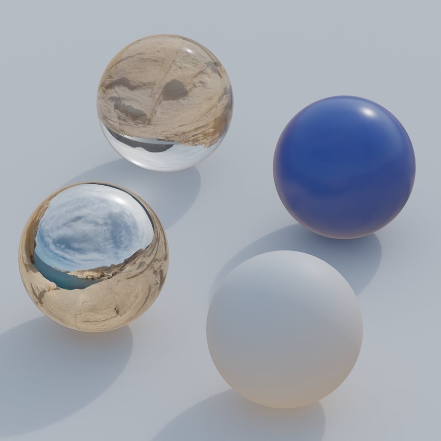 HDRI de exterior de acantilado de arenisca con cielo nublado