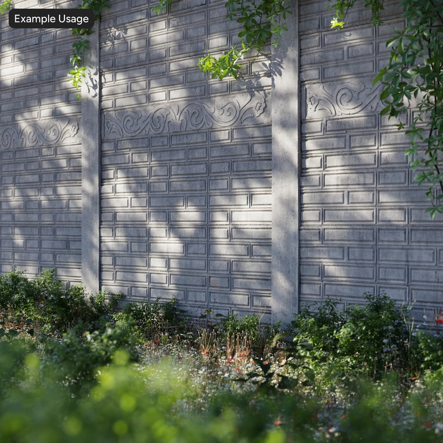 Decorative Precast Concrete Wall Texture