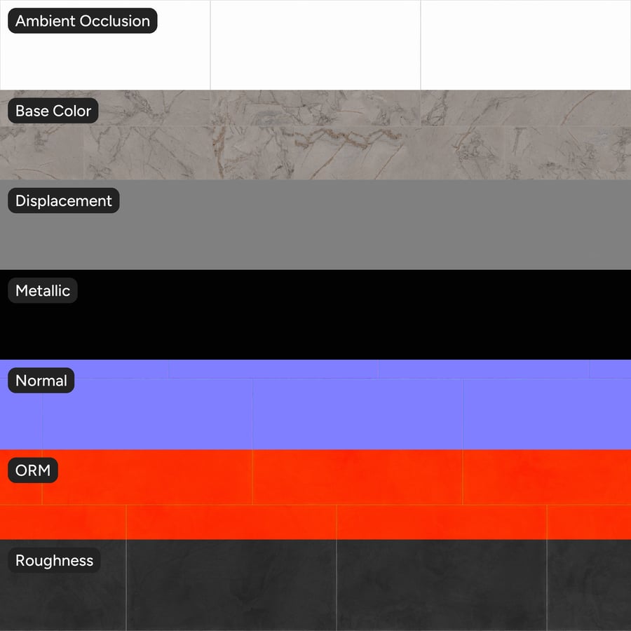 Rectangular Marble Matte Tile Texture, Beige