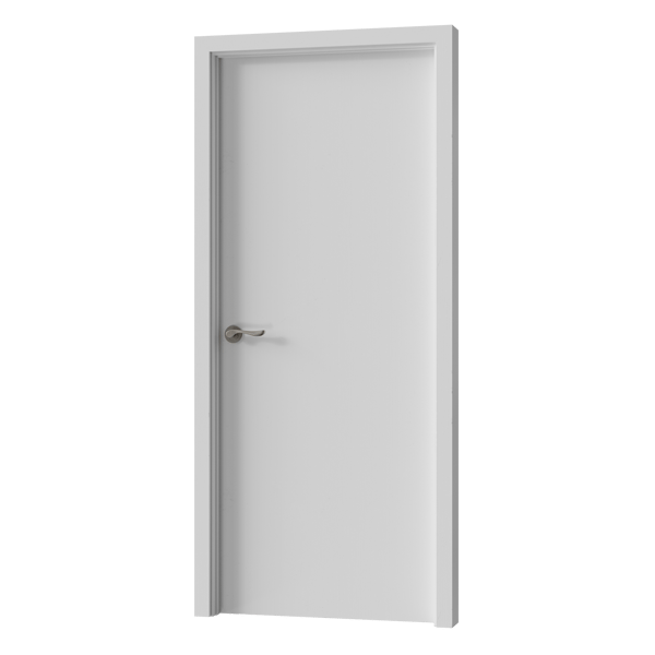 Interior Wooden Door Model, White