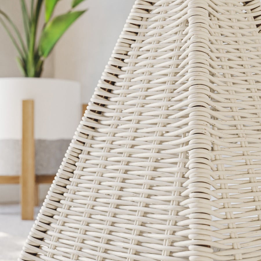 Individual Wicker Texture, White