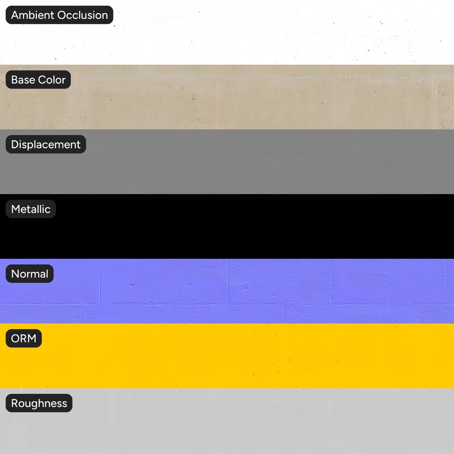 Raue Steinblock-Mauertextur, Beige