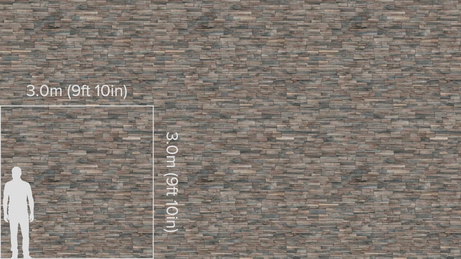 Jagged Mosaic Ledger Tile Texture