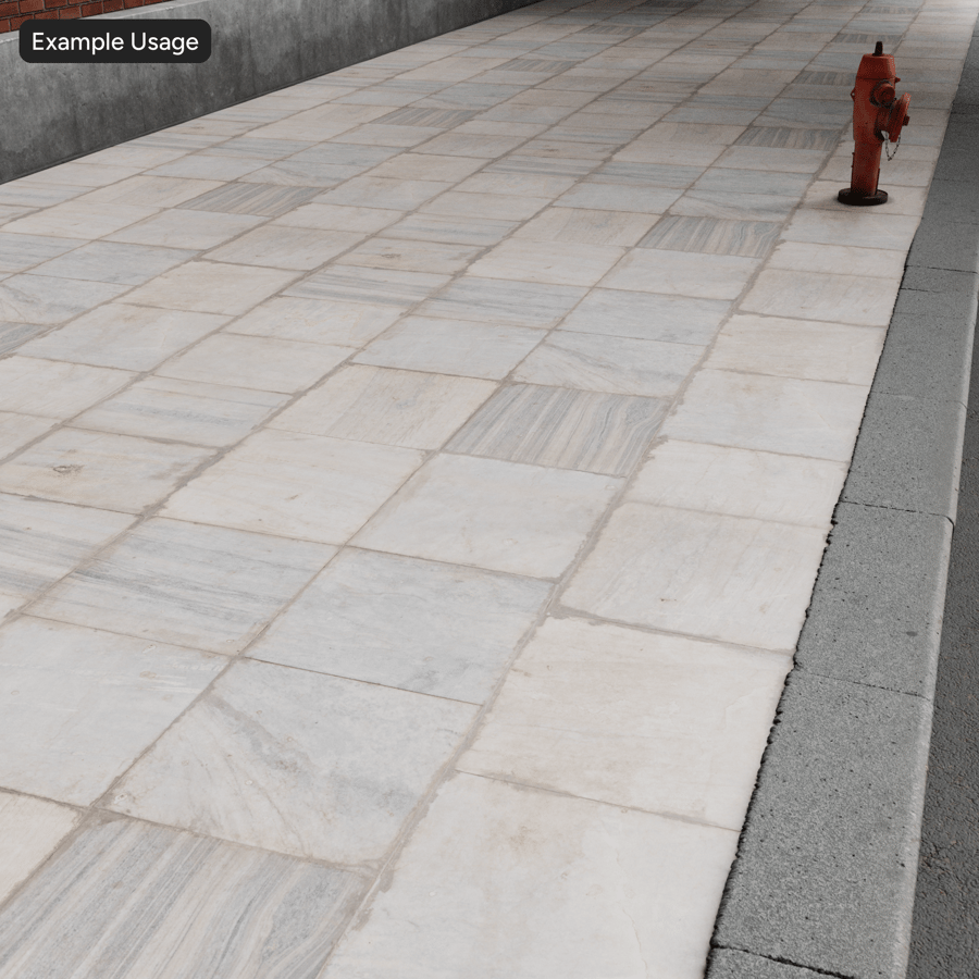 Kirli Mermer Taş Karo Dokusu