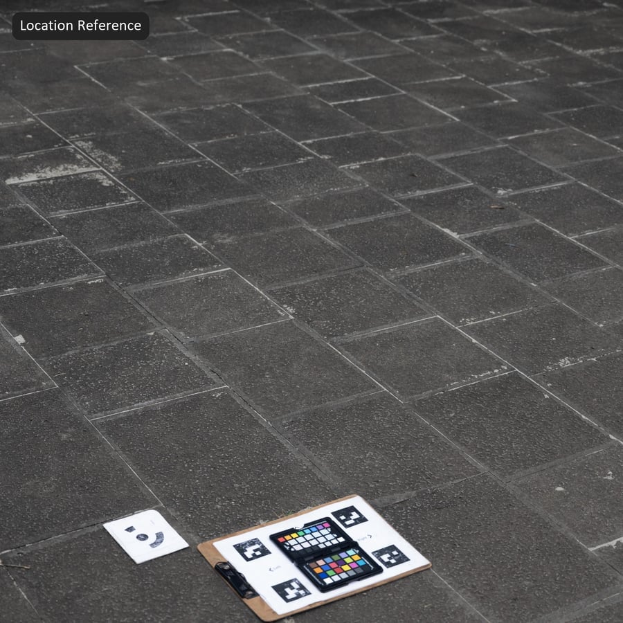 Pitted Square Stone Paver Texture