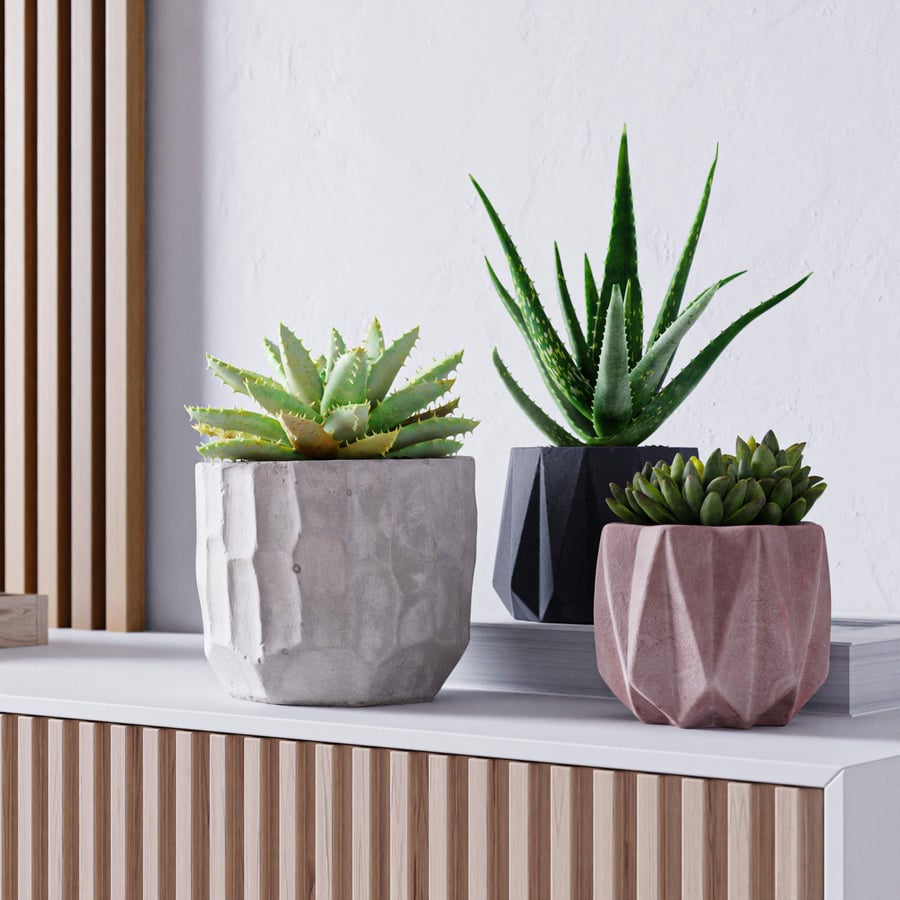 Small Geometric Planter Models