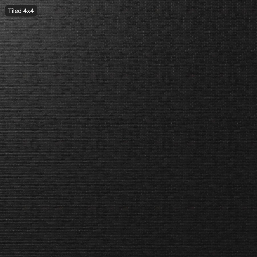 Textura de tijolo pintado com padrão em fila dupla, preto