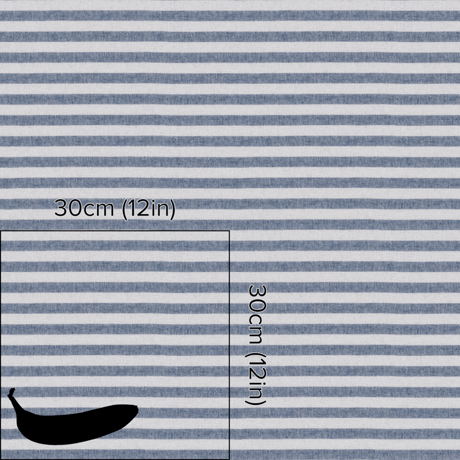 Textura de tecido de linho às riscas, azul