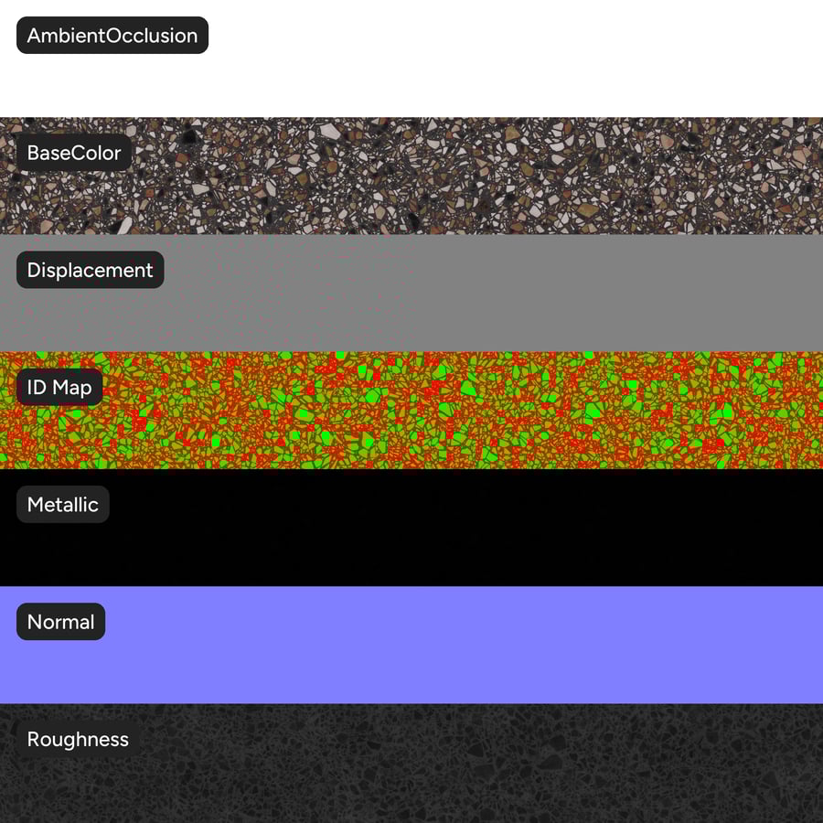 Speckled Terracotta Terrazzo Texture, Brown
