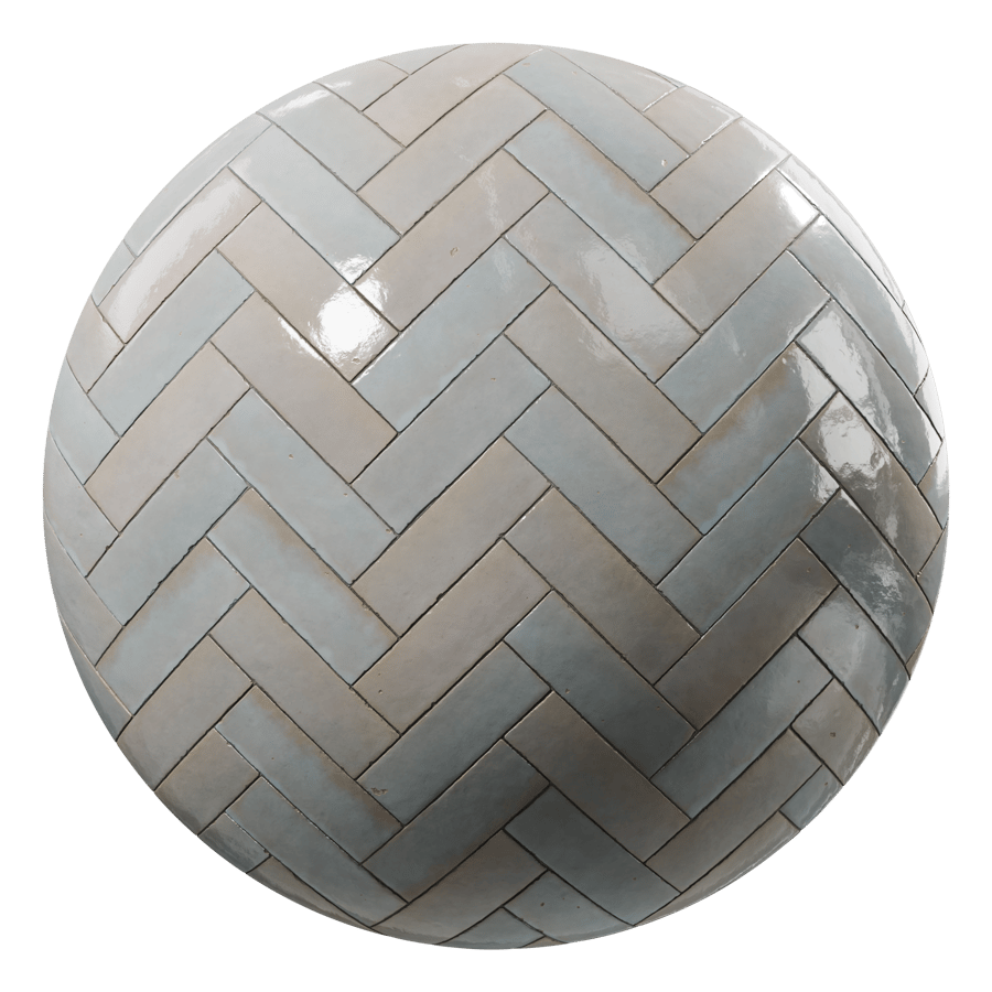 Multicolored Herringbone Zellige Tile Texture, Beige