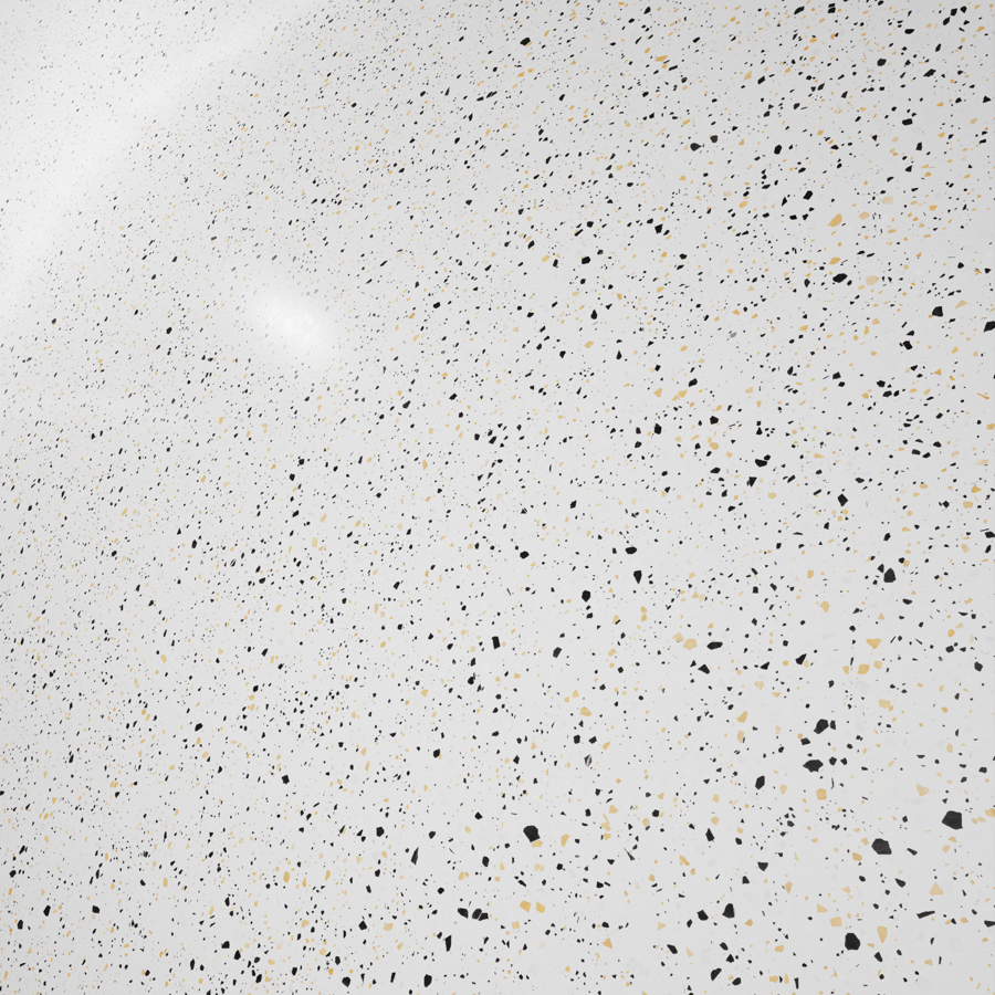 Speckled Coal Terrazzo Texture, White