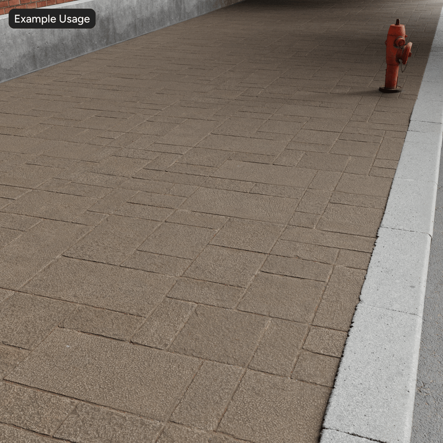 Textura de pavimentação de pedra Dirty Hopscotch