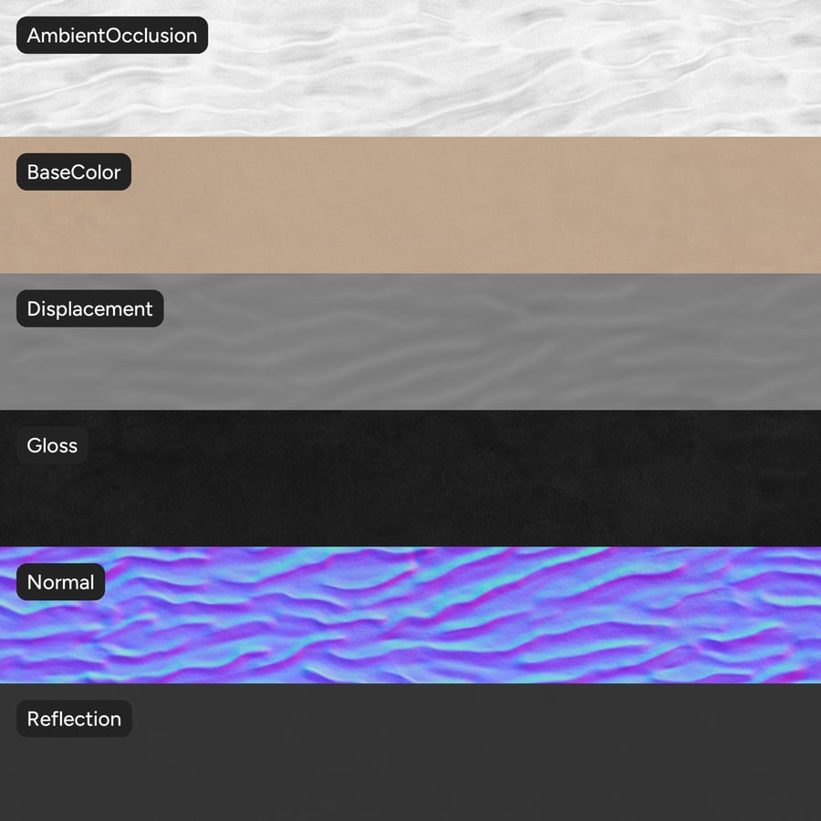 Rippled Desert Sand Texture