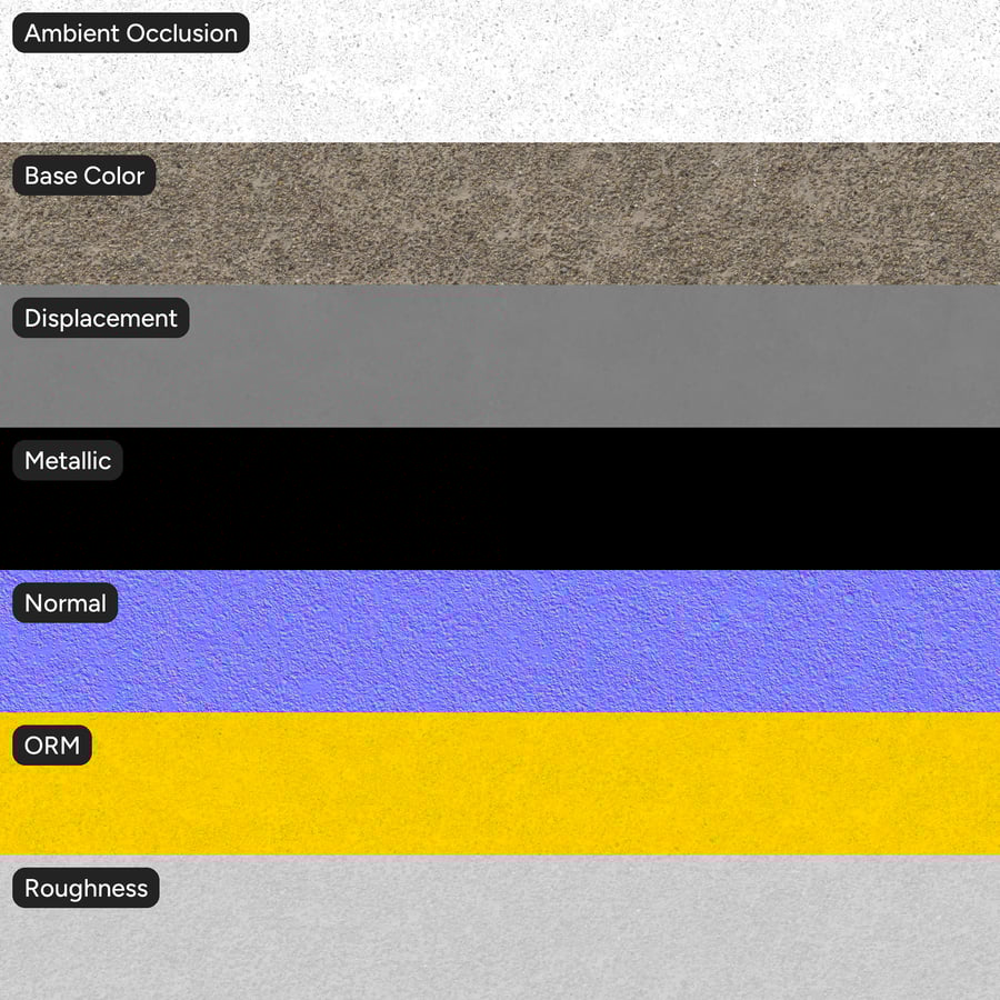 Aggregate Concrete Wall Texture