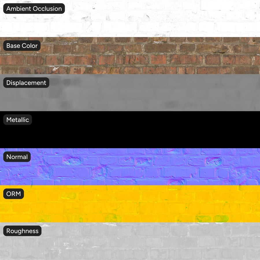 Old Mossy Flemish Bond Brick Wall Texture, Red