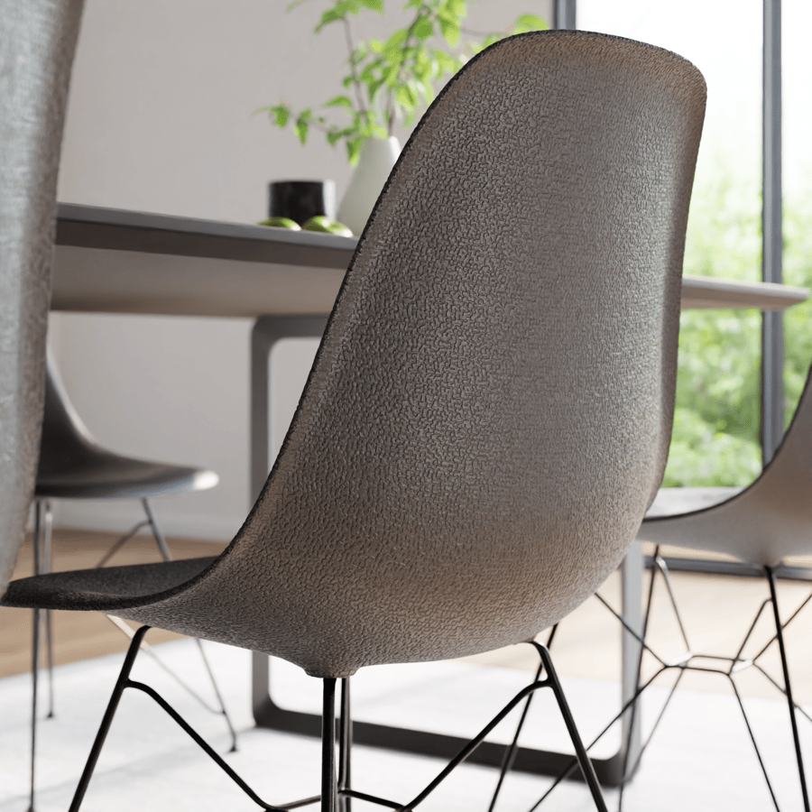 Textura plástica orgânica com pontos, preta