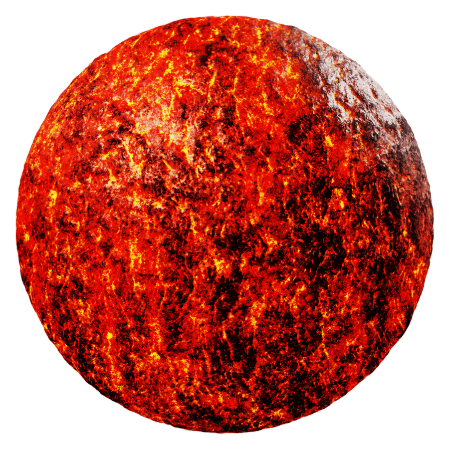 Folded Molten Lava Texture