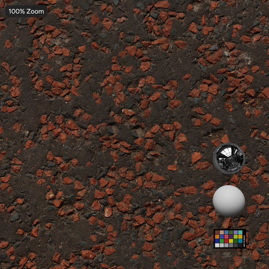 Coarse Aggregate Asphalt Texture, Burnt Shadow