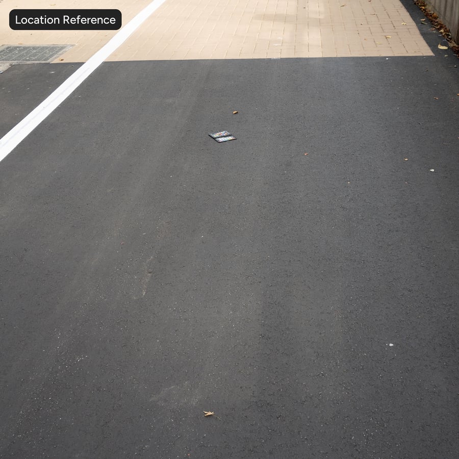 Clean Smooth Asphalt Texture, Black