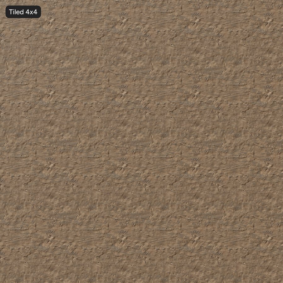 Marcas de pneus omnidirecionais em textura de terra