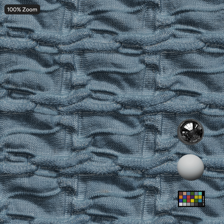 Knitted Fabric Texture, Blue