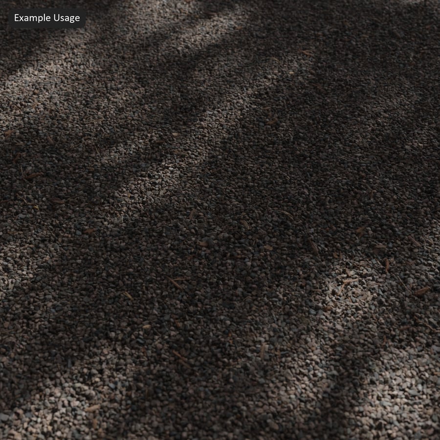 Large Gravel and Leaves Texture
