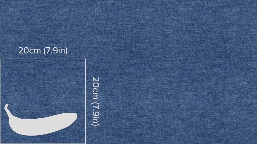 Tecido Denim de Peso Médio com Textura, Azul
